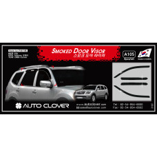 AUTOCLOVER SMOKED DOOR VISOR SET FOR KIA MOHAVE 2008-15 AUTOCLOVER SMOKED DOOR VISOR SET FOR KIA MOHAVE 2008-15