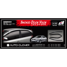AUTOCLOVER SMOKED DOOR VISOR SET FOR KIA FORTE CERATO 2008-12 AUTOCLOVER SMOKED DOOR VISOR SET FOR KIA FORTE CERATO 2008-12