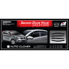 AUTOCLOVER SMOKED DOOR VISOR SET FOR KIA SPORTAGE R 2010-15 AUTOCLOVER SMOKED DOOR VISOR SET FOR KIA SPORTAGE R 2010-15