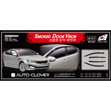 AUTOCLOVER SMOKED DOOR VISOR SET FOR KIA K5 OPTIMA 2010-15 AUTOCLOVER SMOKED DOOR VISOR SET FOR KIA K5 OPTIMA 2010-15