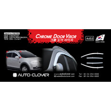 AUTOCLOVER CHROME DOOR VISOR SET FOR CHEVROLET CAPTIVA 2011-15 AUTOCLOVER CHROME DOOR VISOR SET FOR CHEVROLET CAPTIVA 2011-15