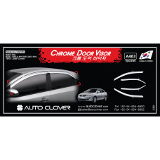 AUTOCLOVER CHROME DOOR VISOR SET FOR KIA FORTE CERATO 2008-12 AUTOCLOVER CHROME DOOR VISOR SET FOR KIA FORTE CERATO 2008-12