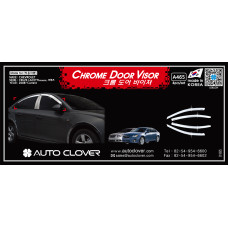 AUTOCLOVER CHROME DOOR VISOR SET FOR CHEVROLET CRUZE 2011-15 AUTOCLOVER CHROME DOOR VISOR SET FOR CHEVROLET CRUZE 2011-15