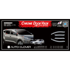 AUTOCLOVER CHROME DOOR VISOR FOR TUCSON IX35 2009-15 AUTOCLOVER CHROME DOOR VISOR FOR TUCSON IX35 2009-15