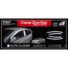 AUTOCLOVER CHROME DOOR VISOR HYUNDAI AVANTE MD / ELANTRA 2010-15 AUTOCLOVER CHROME DOOR VISOR HYUNDAI AVANTE MD / ELANTRA 2010-15