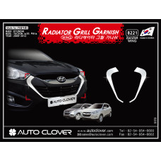 AUTOCLOVER RADIATOR GRILL GARNISH FOR HYUNDAI TUCSON IX35 2009-15 AUTOCLOVER RADIATOR GRILL GARNISH FOR HYUNDAI TUCSON IX35 2009-15