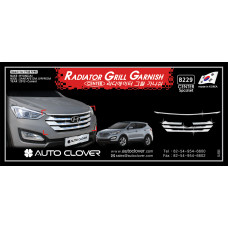 AUTOCLOVER RADIATOR GRILL GARNISH SET FOR HYUNDAI SANTA FE 2012-15 AUTOCLOVER RADIATOR GRILL GARNISH SET FOR HYUNDAI SANTA FE 2012-15