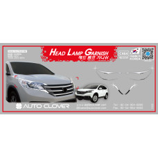 AUTOCLOVER HEAD LAMP GARNISH SET FOR HONDA CRV 2012-14 AUTOCLOVER HEAD LAMP GARNISH SET FOR HONDA CRV 2012-14