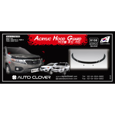 AUTOCLOVER ACRYLIC HOOD GUARD FOR KIA SORENTO R SET 2012-13 AUTOCLOVER ACRYLIC HOOD GUARD FOR KIA SORENTO R SET 2012-13