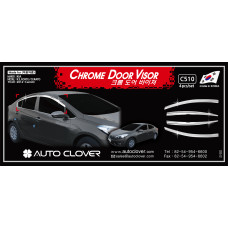 AUTOCLOVER CHROME DOOR VISOR SET FOR KIA K3 CERATO 2012-15 AUTOCLOVER CHROME DOOR VISOR SET FOR KIA K3 CERATO 2012-15
