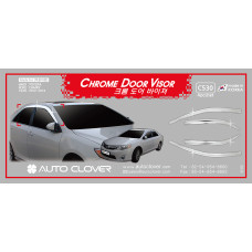 AUTOCLOVER CHROME DOOR VISOR SET FOR TOYOTA CAMRY 2012-14 AUTOCLOVER CHROME DOOR VISOR SET FOR TOYOTA CAMRY 2012-14