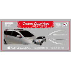 AUTOCLOVER CHROME DOOR VISOR SET FOR TOYOTA RAV4 2006-12 AUTOCLOVER CHROME DOOR VISOR SET FOR TOYOTA RAV4 2006-12