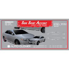 AUTOCLOVER SIDE SKIRT ACCENT SET FOR TOYOTA CAMRY 2012-14 AUTOCLOVER SIDE SKIRT ACCENT SET FOR TOYOTA CAMRY 2012-14