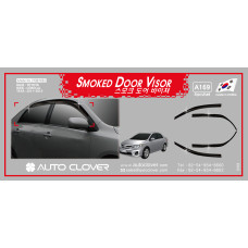 AUTOCLOVER SMOKED DOOR VISOR SET FOR TOYOTA COROLLA 2011-13 AUTOCLOVER SMOKED DOOR VISOR SET FOR TOYOTA COROLLA 2011-13