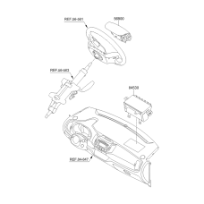 AIR BAG MODULE PASSENGER FOR SPORTAGE R 2010-13 AIR BAG MODULE PASSENGER FOR SPORTAGE R 2010-13