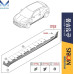 MOBIS MOLDINGS ASSY-SIDES SILL KIT HYUNDAI VELOSTER JS 2018-21
