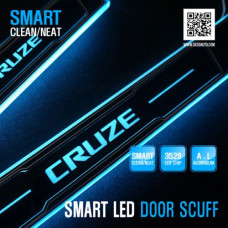 DXSOAUTO SMART LED DOOR SILL SCUFF PLATES CHEVROLET CRUZE 2011-14 DXSOAUTO SMART LED DOOR SILL SCUFF PLATES CHEVROLET CRUZE 2011-14