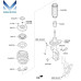 MOBIS NEW FRONT SHOCK ABSORBERS FOR KIA K7 CADENZA 2016-19
