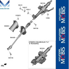 MOBIS STEERING COLUMN AND SHAFT HYUNDAI GENESIS G70 2017-20 MOBIS STEERING COLUMN AND SHAFT HYUNDAI GENESIS G70 2017-20