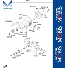 50-501 REAR DIFFERENTIAL HYUNDAI GENESIS G90 2018-21 50-501 REAR DIFFERENTIAL HYUNDAI GENESIS G90 2018-21