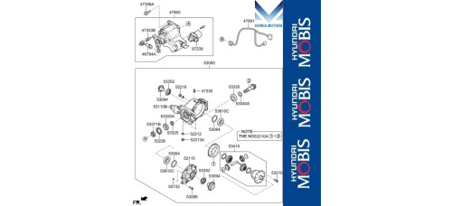 50-501 REAR DIFFERENTIAL HYUNDAI KONA 2017-20