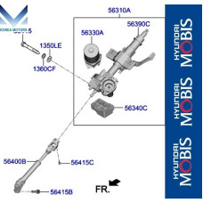 MOBIS STEERING COLUMN AND SHAFT SET FOR HYUNDAI VENUE 2019-23 MOBIS STEERING COLUMN AND SHAFT SET FOR HYUNDAI VENUE 2019-23