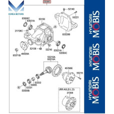 50-501 ZADNIY DIFFERENTIAL KIA MOHAVE 2019-25 50-501 ZADNIY DIFFERENTIAL KIA MOHAVE 2019-25