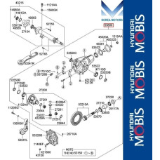 50-510 FRONT AXLY DIFFERENTIAL KIA MOHAVE 2019-25