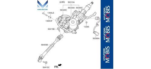 MOBIS COLUMN ASSY-STEERING SET FOR KIA K5 / OPTIMA 2015-18 MOBIS COLUMN ASSY-STEERING SET FOR KIA K5 / OPTIMA 2015-18