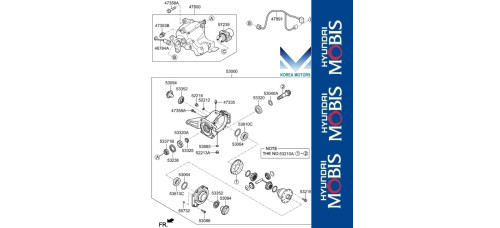 50-501 ZADNIY DIFFERENTIAL KIA SELTOS 2019-22