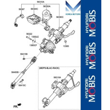 MOBIS COLUMN ASSY-STEERING SET FOR KIA SORENTO 2014-17 MOBIS COLUMN ASSY-STEERING SET FOR KIA SORENTO 2014-17