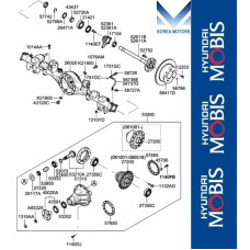 50-501 ZADNIY DIFFERENTIAL KIA SORENTO 2006-09 YEAR 50-501 ZADNIY DIFFERENTIAL KIA SORENTO 2006-09 YEAR
