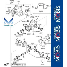 50-501 ZADNIY DIFFERENTIAL KIA SORENTO 2012-14 50-501 ZADNIY DIFFERENTIAL KIA SORENTO 2012-14