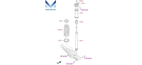 MOBIS REAR SHOCK ABSORBERS FOR HYUNDAI SONATA 2017-19