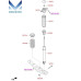 MOBIS NEW REAR SHOCK ABSORBER FOR HYUNDAI TUCSON 2018-21