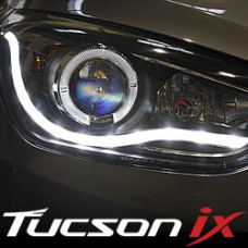 AUTOLAMP AUDI STYLE LED HEADLIGHTS SET HYUNDAI TUCSON IX35 2009-13 AUTOLAMP AUDI STYLE LED HEADLIGHTS SET HYUNDAI TUCSON IX35 2009-13
