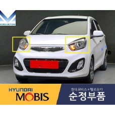 MOBIS FRONT BULB HEAD LAMPS SET FOR KIA MORNING / PICANTO 2011-15