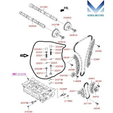 MOBIS CAMSHAFT VALVES AND VALVE SPRINGS G4KE HYUNDAI KIA 2007-20 MOBIS CAMSHAFT VALVES AND VALVE SPRINGS G4KE HYUNDAI KIA 2007-20