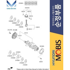 MOBIS CRANKSHAFT AND PISTON G4NE HYBRID ENGINE HYUNDAI KIA 2011-15 MOBIS CRANKSHAFT AND PISTON G4NE HYBRID ENGINE HYUNDAI KIA 2011-15