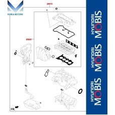 MOBIS GASKET ASSY ENGINE G4NM FOR HYUNDAI KIA VEHICLES 2019-23 MOBIS GASKET ASSY ENGINE G4NM FOR HYUNDAI KIA VEHICLES 2019-23