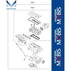 MOBIS GASKET ASSY ENGINE G4LD T-GDI HYUNDAI KIA VEHICLES 2016-22 MOBIS GASKET ASSY ENGINE G4LD T-GDI HYUNDAI KIA VEHICLES 2016-22