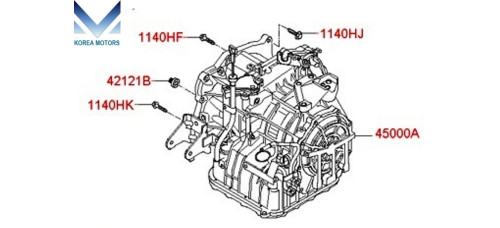 USED TRANSMISSION A4CF1 4-SPEED SET FOR HYUNDAI KIA 2008-12 USED TRANSMISSION A4CF1 4-SPEED SET FOR HYUNDAI KIA 2008-12