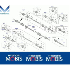 43-495 DRIVE SHAFT FRONT HYUNDAI SANTA FE 2020-23 43-495 DRIVE SHAFT FRONT HYUNDAI SANTA FE 2020-23