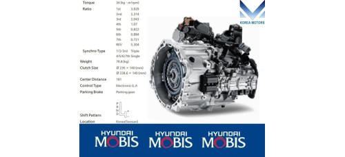 MOBIS КОРОБКА АВТОМАТ 7-СТ D7UF1 ДЛЯ HYUNDAI KIA 2015-24 MOBIS КОРОБКА АВТОМАТ 7-СТ D7UF1 ДЛЯ HYUNDAI KIA 2015-24