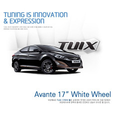 17" WHITE ALLOY WHEELS SET FOR HYUNDAI ELANTRA AVANTA 2010-15