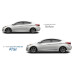 TUIX WAYSTLINE MOLDING DOORS SET FOR AVANTE ELANTRA 2010-15