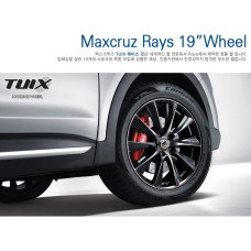RAYS 19 WHEEL BLACK SET HYUNDAI SANTA FE 2012-15