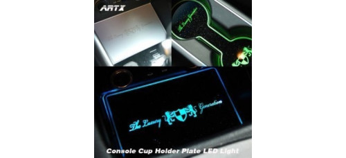 ARTX HYUNDAI SANTA FE DM - LED CUP HOLDER CONSOLE INTERIOR PLATES ARTX HYUNDAI SANTA FE DM - LED CUP HOLDER CONSOLE INTERIOR PLATES